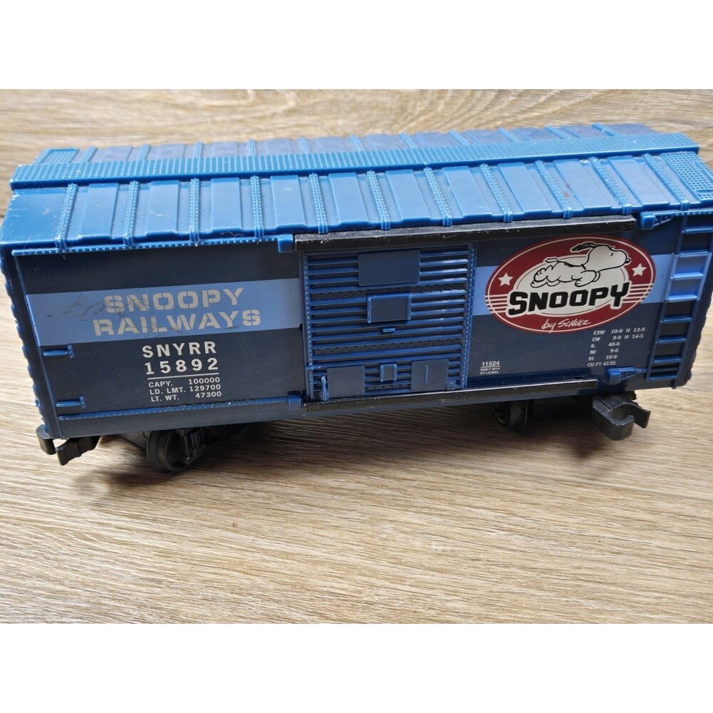 Lionel 11524 Snoopy Railroad boxcar G-Gauge 15892